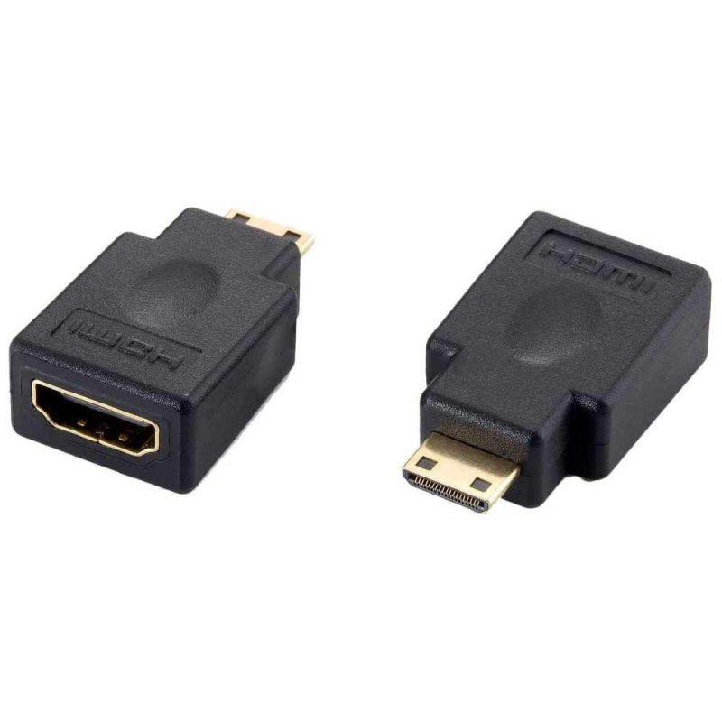 Adaptors | Mini HDMI To HDMI Adapter Black Adaptors Adaptors