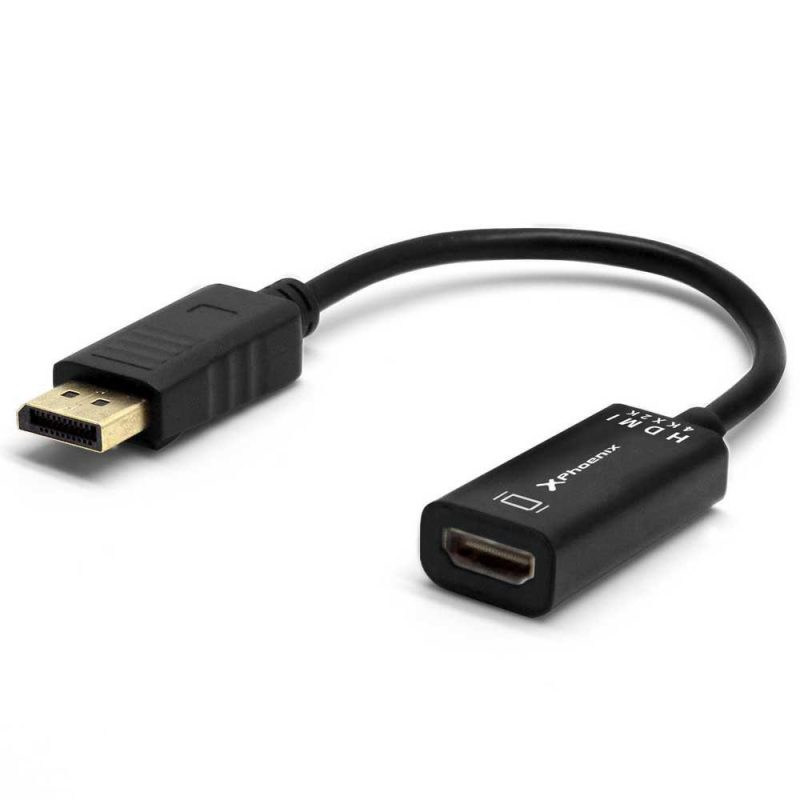 Adaptors | PHDPTOHDMI DisplayPort To HDMI 4K 30FPS M/F Adapter 24 cm Black Adaptors Adaptors