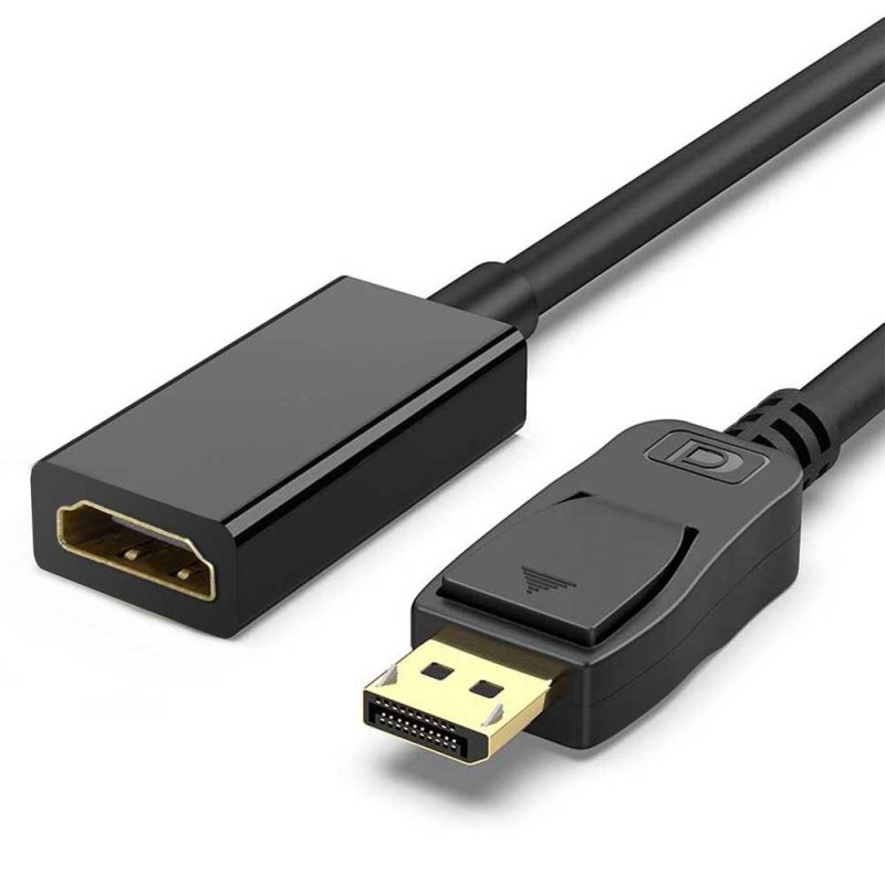 Adaptors | PHDPTOHDMI DisplayPort To HDMI 4K 30FPS M/F Adapter 24 cm Black Adaptors Adaptors