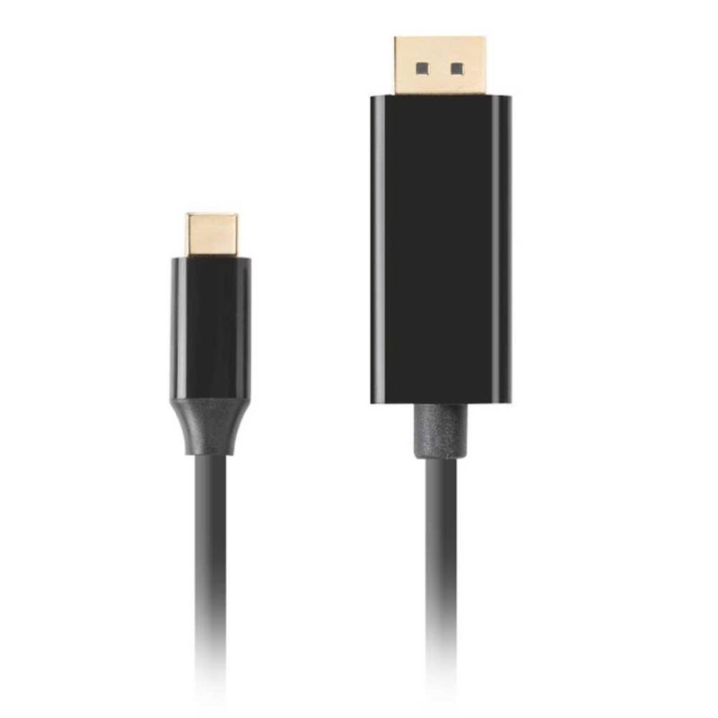 Adaptors | QHD DisplayPort Usb C Adapter 1.8 m Black Adaptors Adaptors