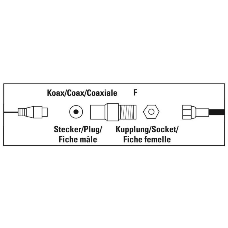 Adaptors | SAT H/M Coax Adapter Silver Adaptors Adaptors