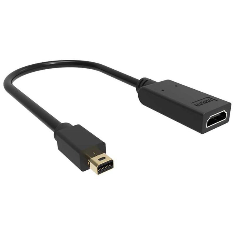 Adaptors | TC-MDPHDMI/BL F/M HDMI To Mini DisplayPort Adapter Black Adaptors Adaptors