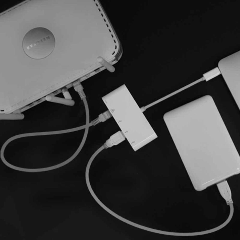 Adaptors | UC3HUB3GBC USB-C To USB-A Adapter White Adaptors Adaptors