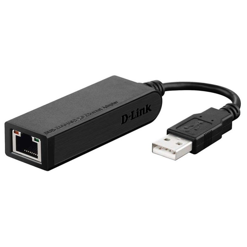 Adaptors | USB 2.0 Fast Ethernet Adapter Black Adaptors Adaptors