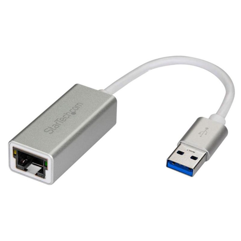 Adaptors | USB 3 to Gigabit Network Adapter Silver Adaptors Adaptors