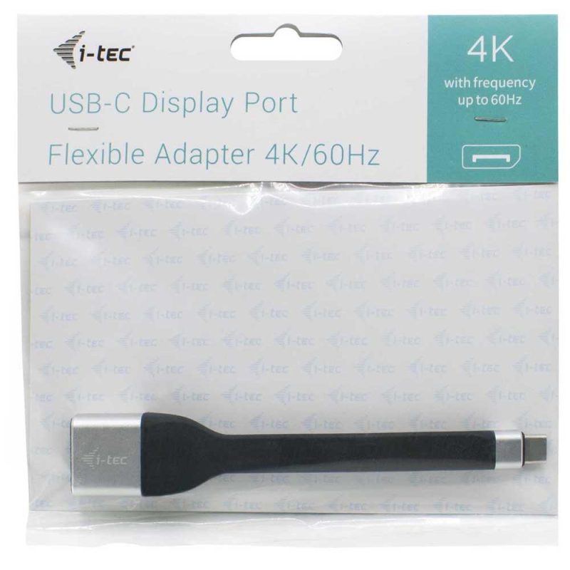 Adaptors | USB-C Flat DisplayPort 4K Adapter Black Adaptors Adaptors