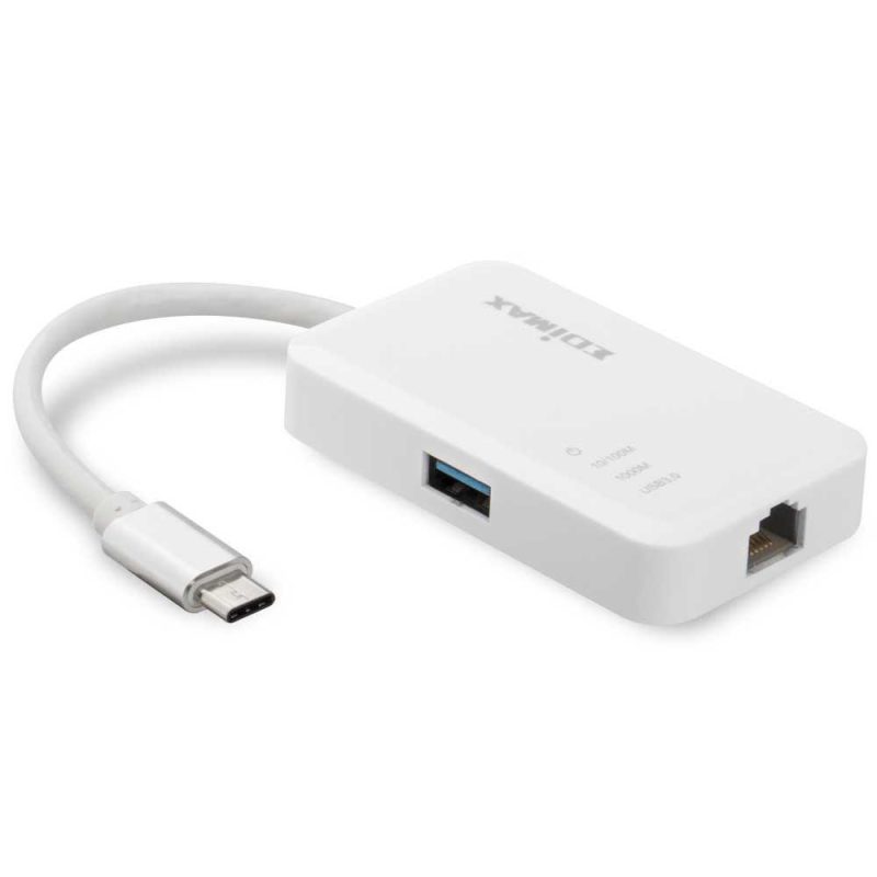 Adaptors | USB C Male To RJ45 Female Adapter White Adaptors Adaptors