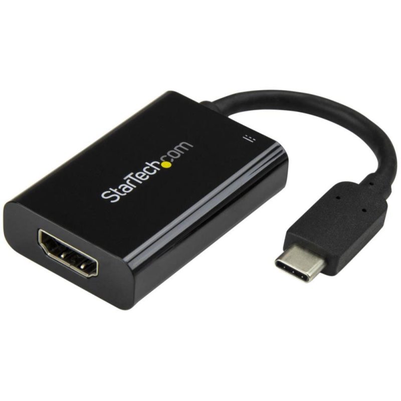 Adaptors | USB-C To 4K HDMI Adapter 60 W USB PD Black Adaptors Adaptors