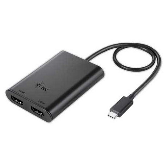 Adaptors | USB C To Dual 4K HDMI Adapter Black Adaptors Adaptors