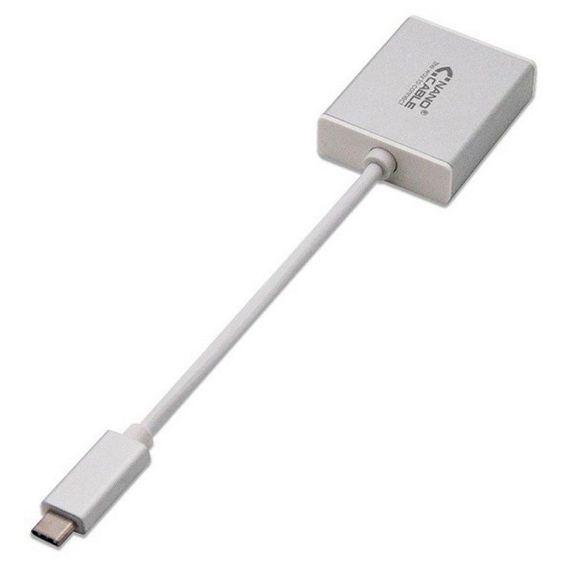 Adaptors | USB C To VGA Adapter 10 cm Silver Adaptors Adaptors