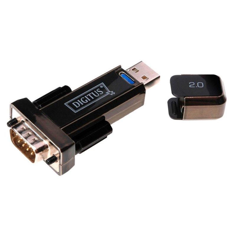 Adaptors | USB-Serial DSUB 9M USB 2.0 Adapter Black Adaptors Adaptors