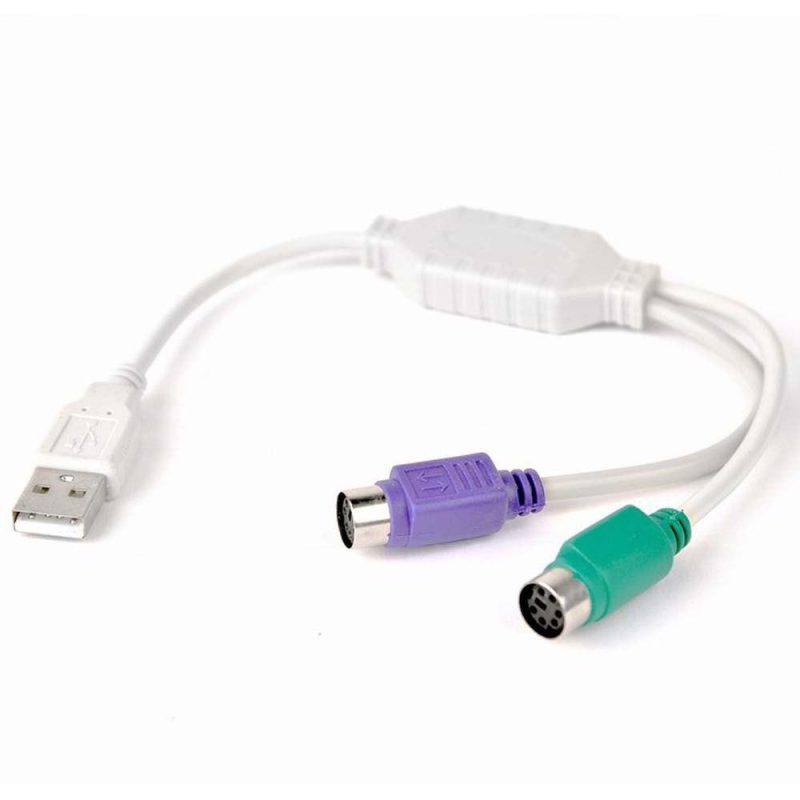 Adaptors | USB To 2xPS2 Adapter Cable White Adaptors Adaptors