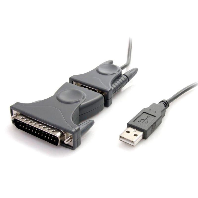 Adaptors | USB to RS232 DB9/DB25 Serial Adapter Gray Adaptors Adaptors