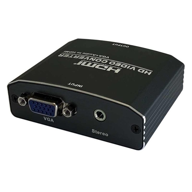 Adaptors | VGA+Audio To HDMI F/F Converter Black Adaptors Adaptors