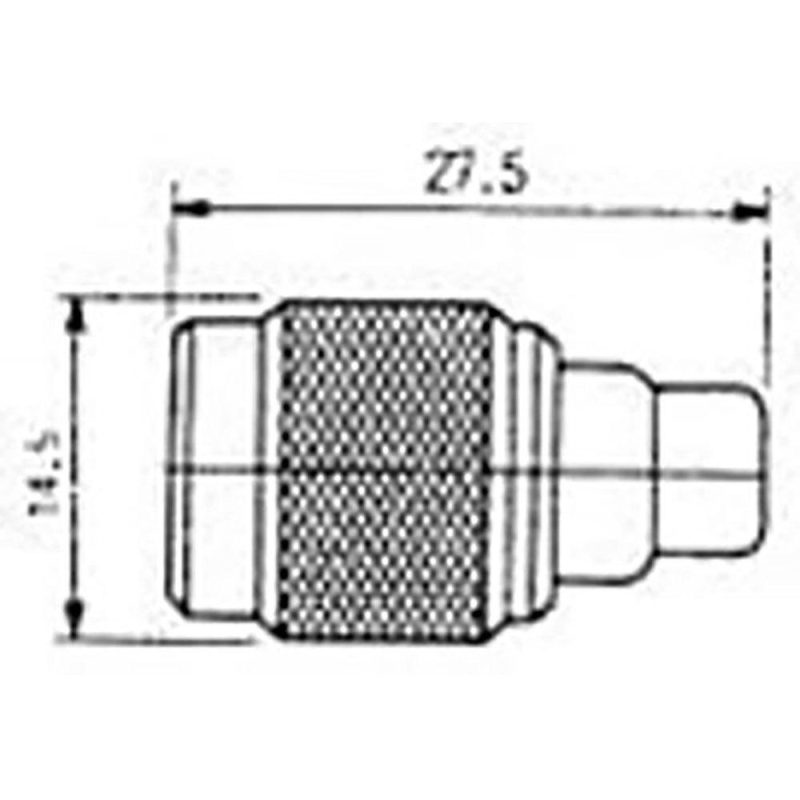 Antennas | 1266 RCA TNC Coaxial Connector Silver Antennas Antennas