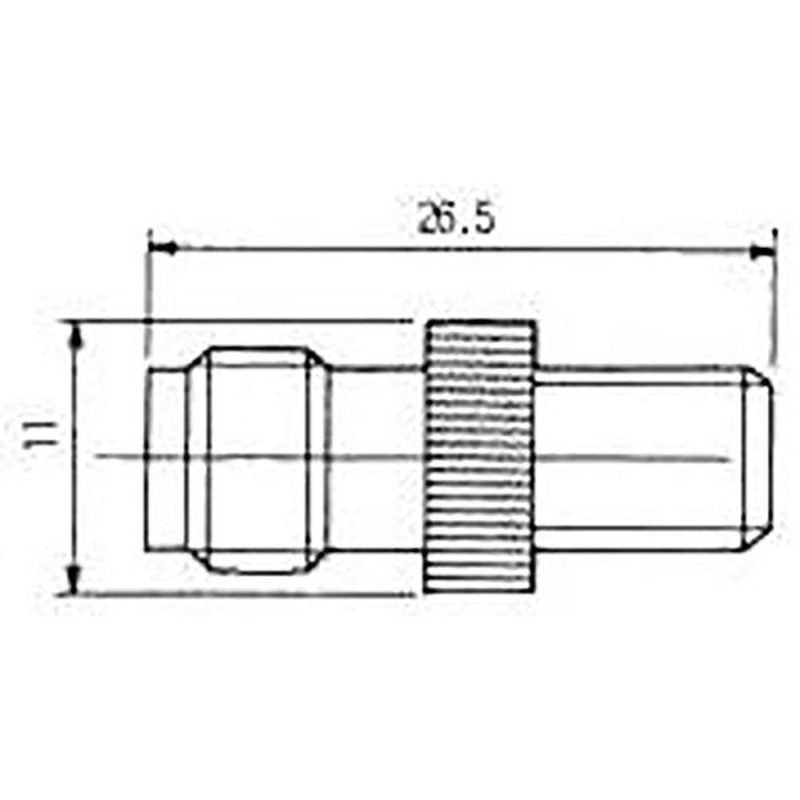 Antennas | 1270 F TNC Coaxial Connector Silver Antennas Antennas