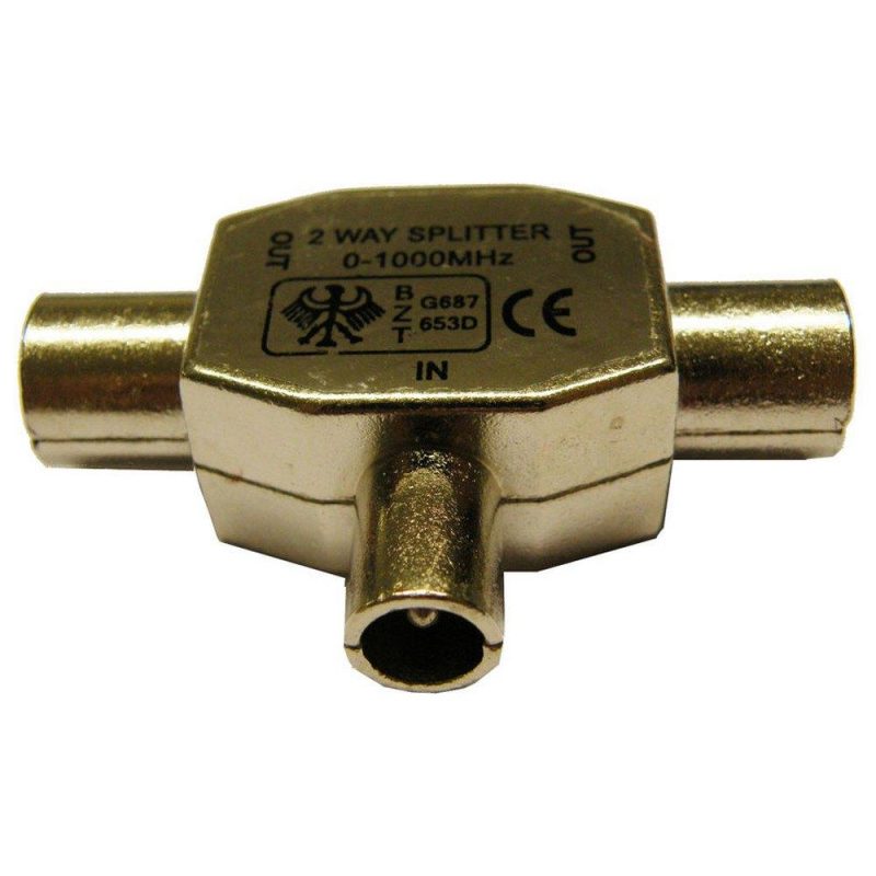 Antennas | 1652 Antenna Cable Splitter Silver Antennas Antennas