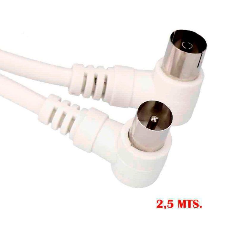 Antennas | Cable TV Angled Packaged 2.5 m White Antennas Antennas