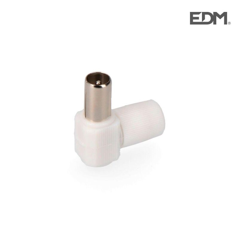 Antennas | E50003 Angled TV Plug Packaged 9.5 mm White Antennas Antennas