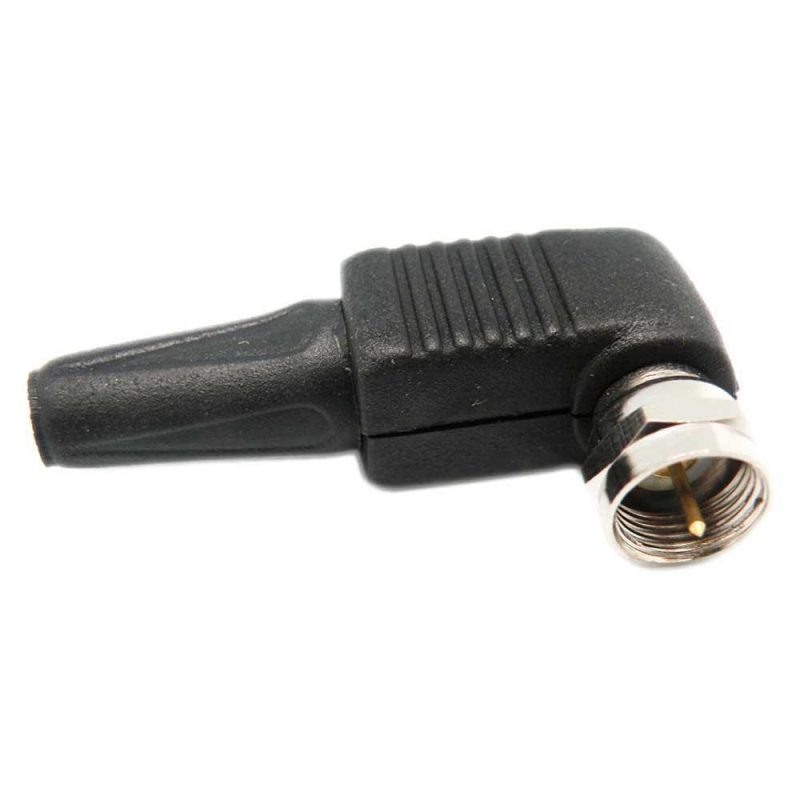 Antennas | Male Acodado Screw Type F Connector Silver Antennas Antennas