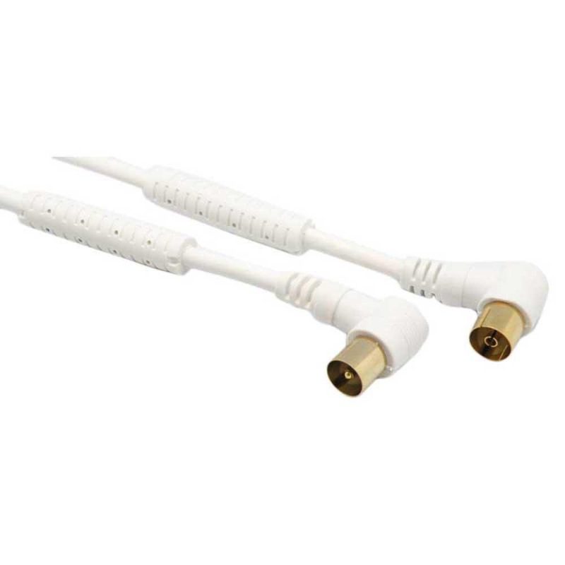 Antennas | TV 90º 3 m antenna cable White Antennas Antennas