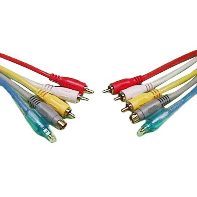 Audio and Video | 0621 1.5 m RCA Cable Multicolour Audio & Video Audio & Video