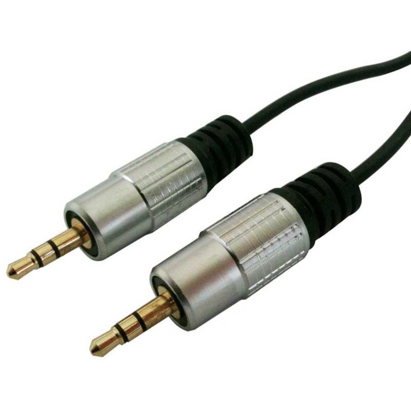 Audio and Video | 0649-7 Estereo M/M 7 m Jack 3.5 Cable Black / Silver Audio & Video Audio & Video