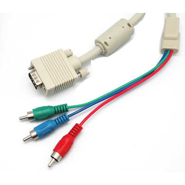 Audio and Video | 0778-3 VGA To RCA Cable 3 m Beige Audio & Video Audio & Video