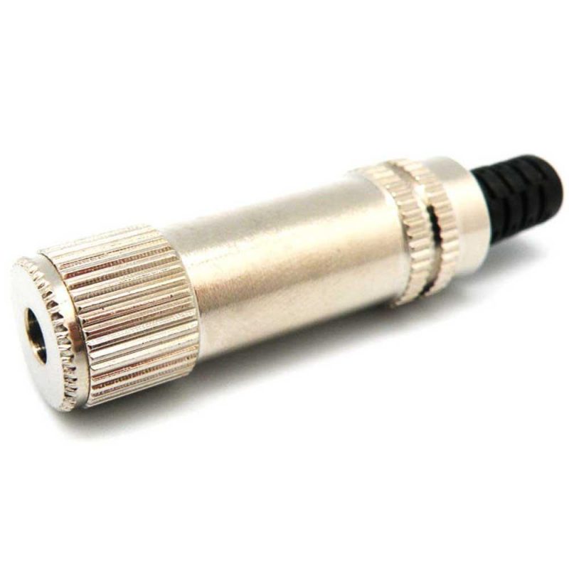 Audio and Video | 1068 Estereo Jack Connector 3.5 mm Silver Audio & Video Audio & Video