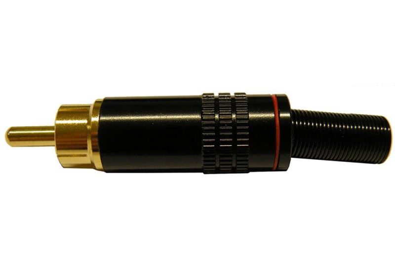 Audio and Video | 1893 Red Line RCA Male Connector 6 mm Gold Audio & Video Audio & Video