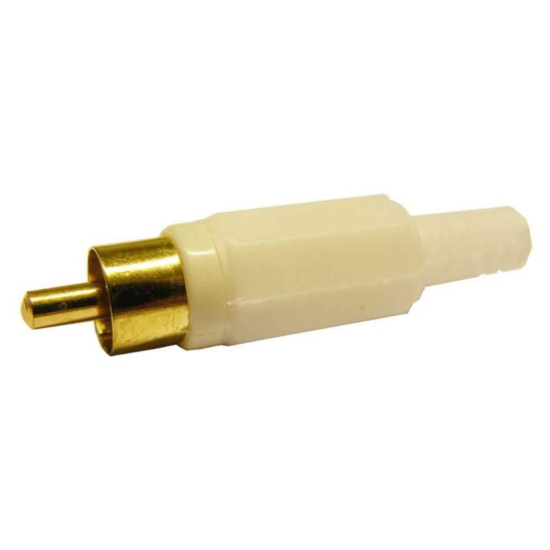 Audio and Video | 3260BL RCA Male Connector Gold / White Audio & Video Audio & Video