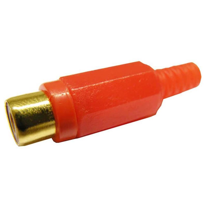 Audio and Video | 3261R RCA Female Connector Gold / Red Audio & Video Audio & Video