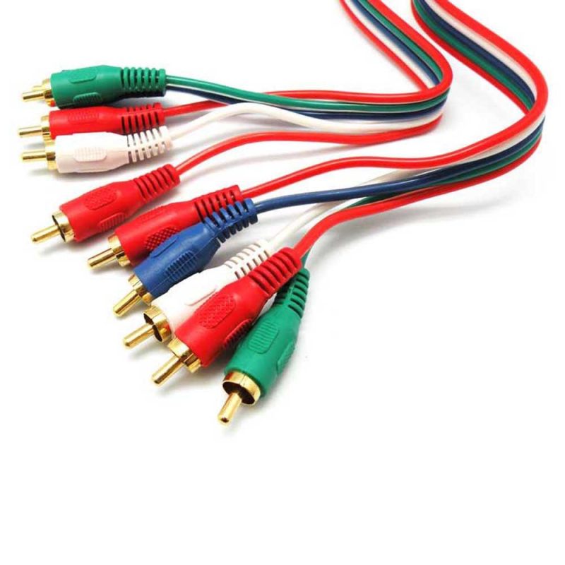 Audio and Video | 5xRCA RGB Cable 5 m Multicolour Audio & Video Audio & Video