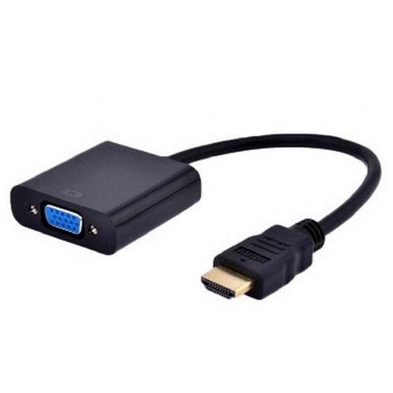 Audio and Video | A-HDMI-VGA-03 20 cm HDMI To VGA Adapter Black Adaptors Adaptors