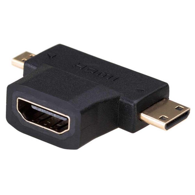 Audio and Video | AK-AD-23 M/F HDMI Adapter Black Adaptors Adaptors