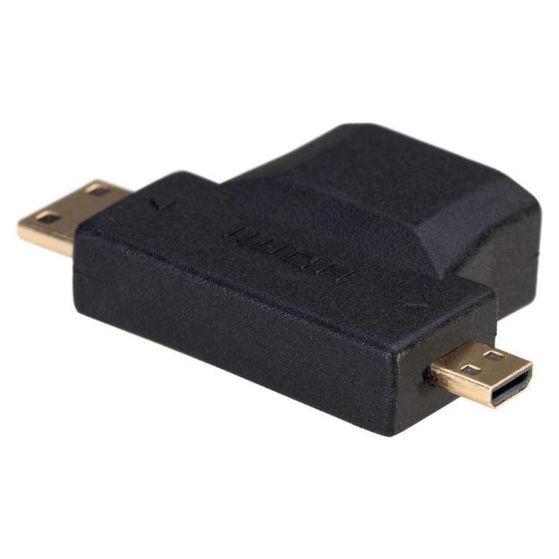 Audio and Video | AK-AD-23 M/F HDMI Adapter Black Adaptors Adaptors