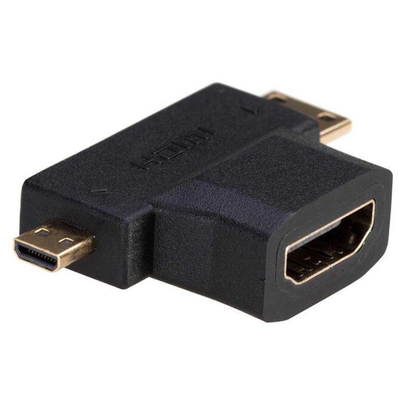 Audio and Video | AK-AD-23 M/F HDMI Adapter Black Adaptors Adaptors