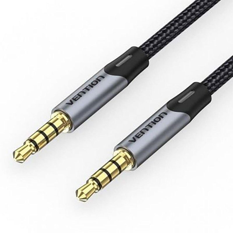 Audio and Video | BAQHD 50 cm Jack 3.5 Cable Grey Audio & Video Audio & Video