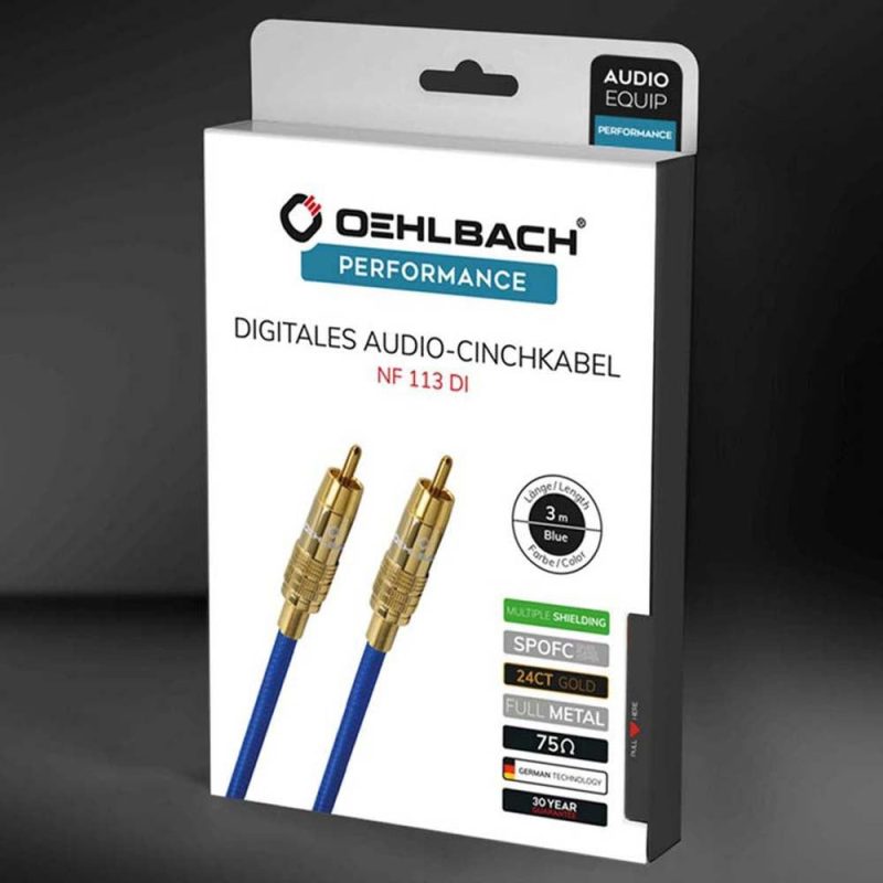 Audio and Video | D1C2065 Subwoofer Cinch Cable 1 m Blue Audio & Video Audio & Video