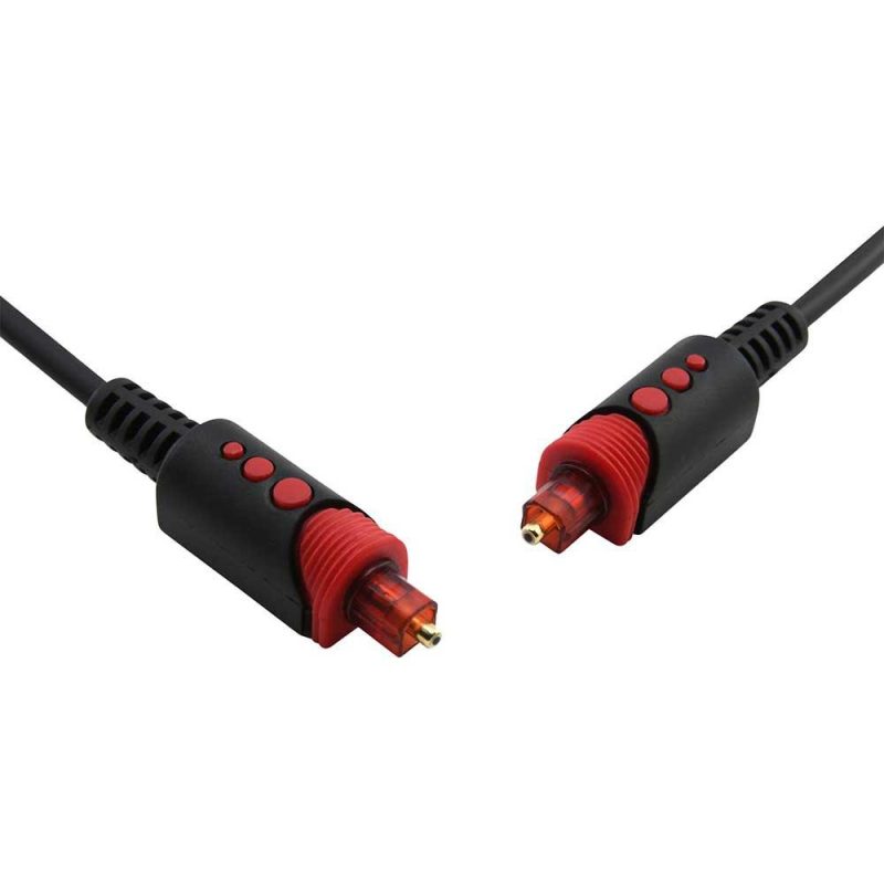 Audio and Video | D1C6007 Optic Cable Black / Red Audio & Video Audio & Video