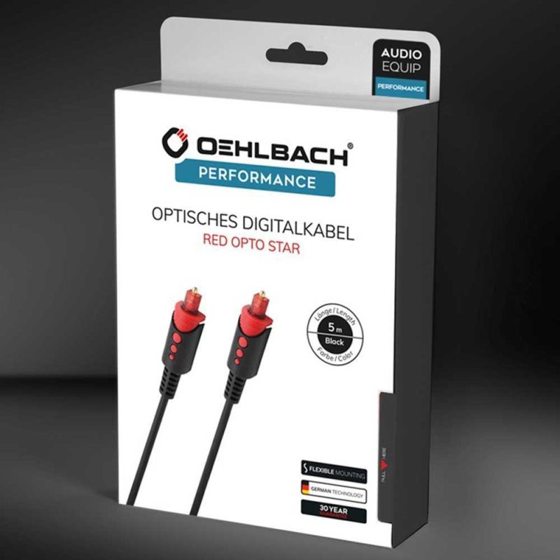 Audio and Video | D1C6007 Optic Cable Black / Red Audio & Video Audio & Video