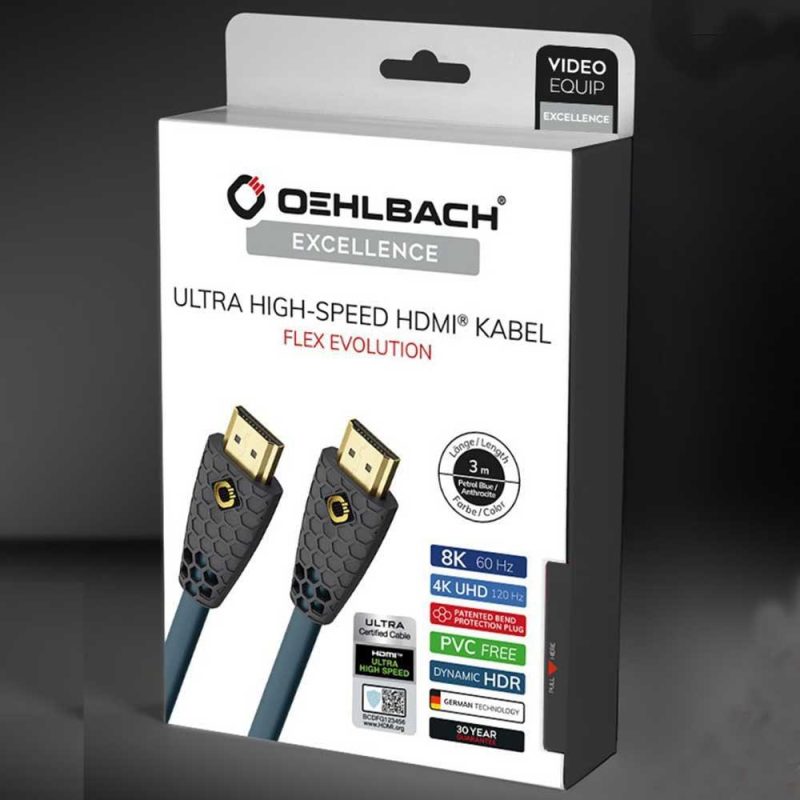 Audio and Video | D1C92602 2 m HDMI Cable Black / Blue Audio & Video Audio & Video