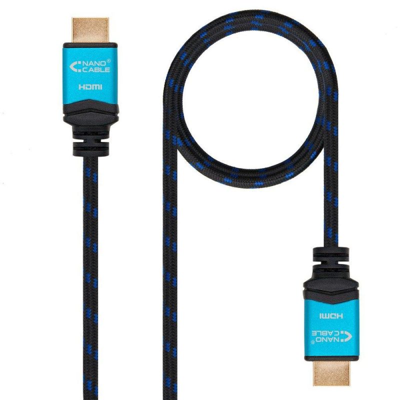 Audio and Video | HDMI A Male To 4K Male Cable 1.5 m Black / Blue Audio & Video Audio & Video