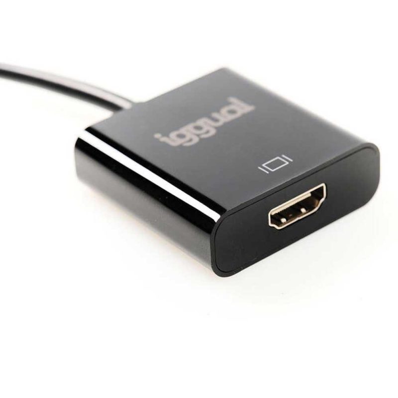 Audio and Video | IGG318041 DisplayPort To HDMI Adapter Black Adaptors Adaptors