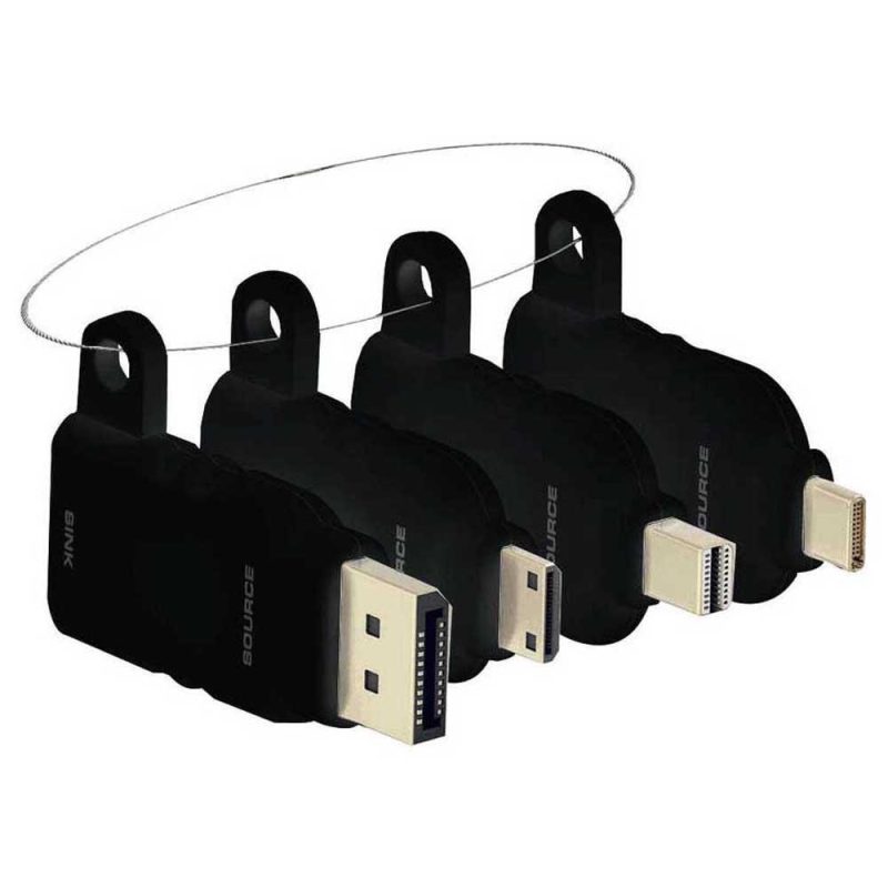 Audio and Video | Key Ring HDMI Adapter Kit Black Adaptors Adaptors