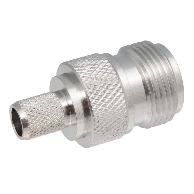 Audio and Video | N Female Crimp Ptfe RG6 Connector Silver Audio & Video Audio & Video