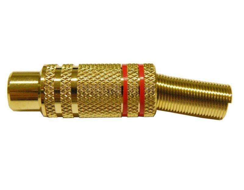 Audio and Video | Red Line RCA Female Connector 5-6 mm Gold Audio & Video Audio & Video