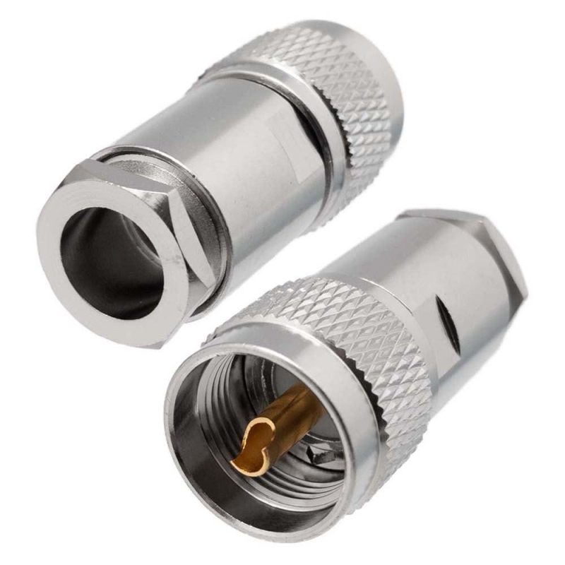 Audio and Video | Uhf Male Weld RG213 Connector Silver Audio & Video Audio & Video