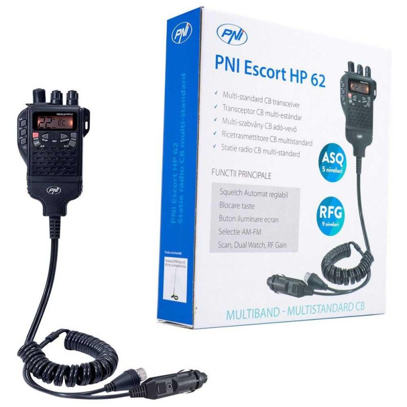 CB Radios | Escort HP 62 Portable CB Radio Station Black Car Electronic Devices Black