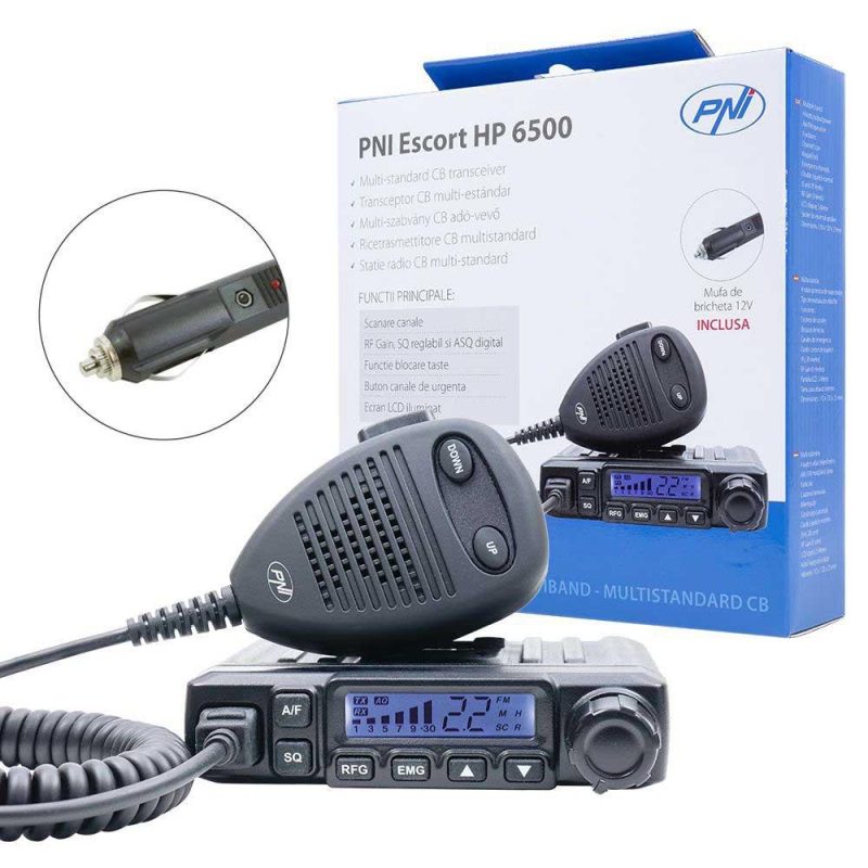 CB Radios | Escort HP 6500 CB Radio Station Black Car Electronic Devices Black